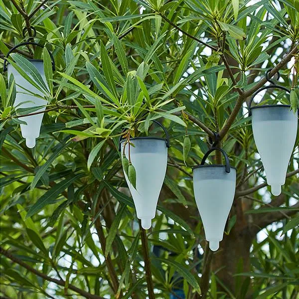 2 in 1 Solar-Powered Color Changing Garden LED Lantern Light