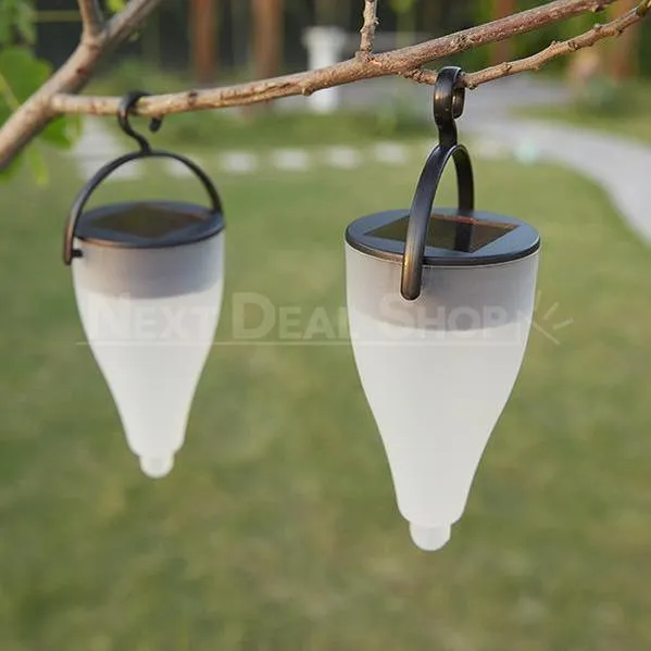2 in 1 Solar-Powered Color Changing Garden LED Lantern Light