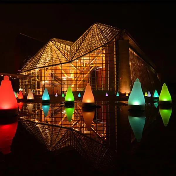 2 in 1 Solar-Powered Color Changing Garden LED Lantern Light