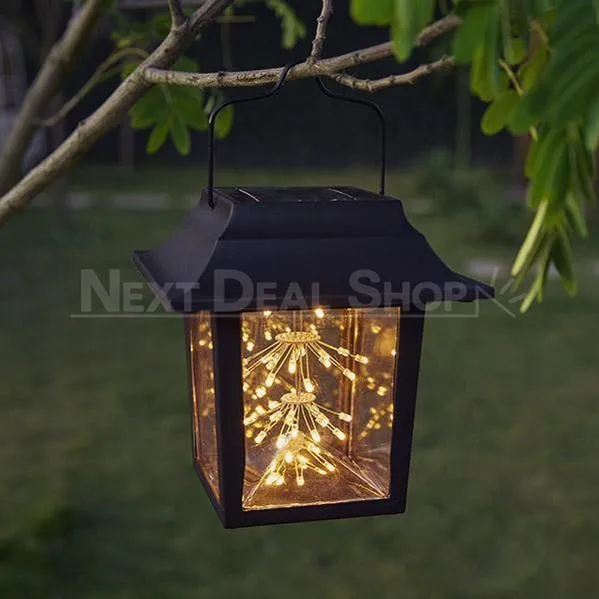 2 in 1 Solar-Powered Copper Wire LED Lantern Light