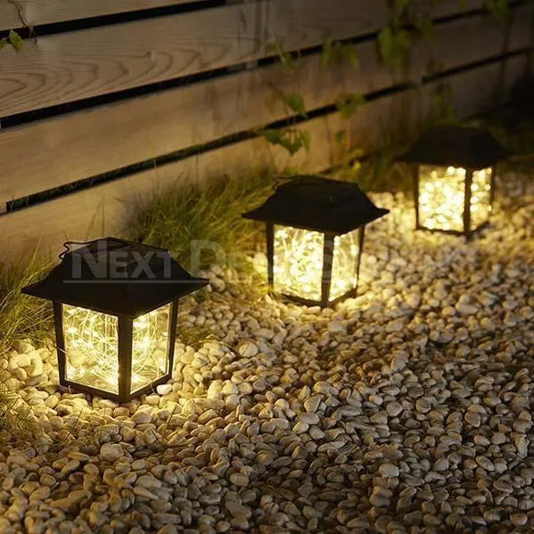 2 in 1 Solar-Powered Copper Wire LED Lantern Light