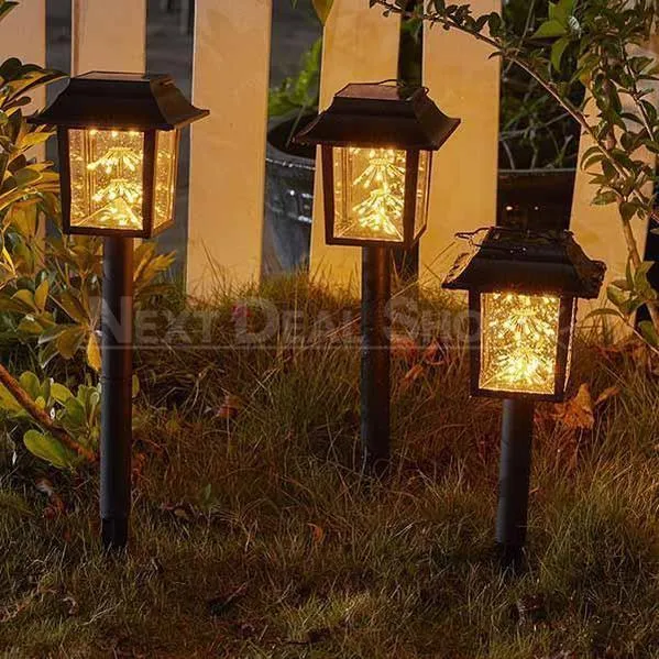 2 in 1 Solar-Powered Copper Wire LED Lantern Light