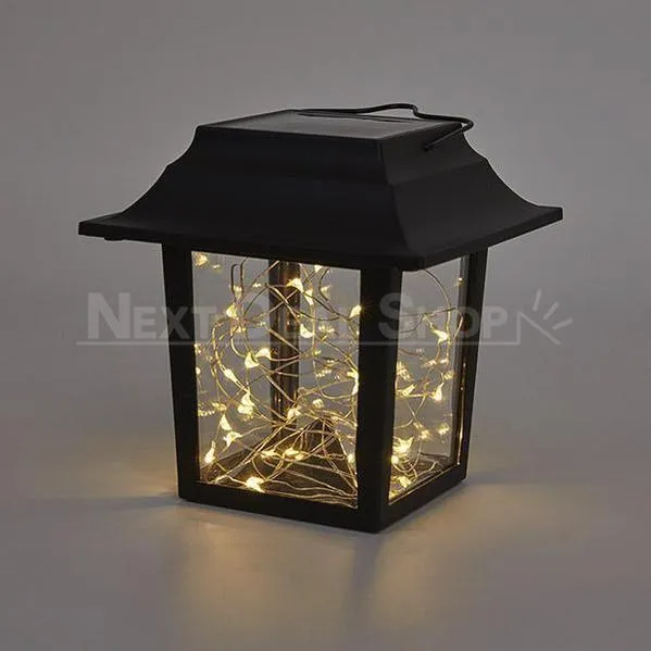2 in 1 Solar-Powered Copper Wire LED Lantern Light
