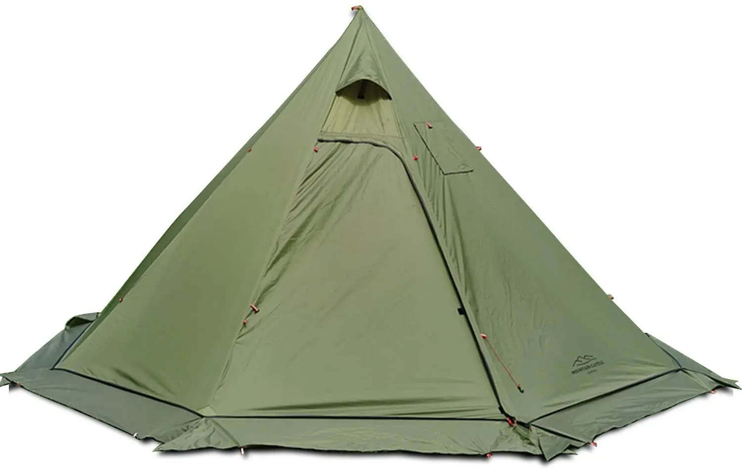 4 Persons 5Lb Lightweight Tipi Hot Tents with Stove Jack, 7'3" Standing Room, Teepee Tent for Hunting Family Team Backpacking Camping Hiking