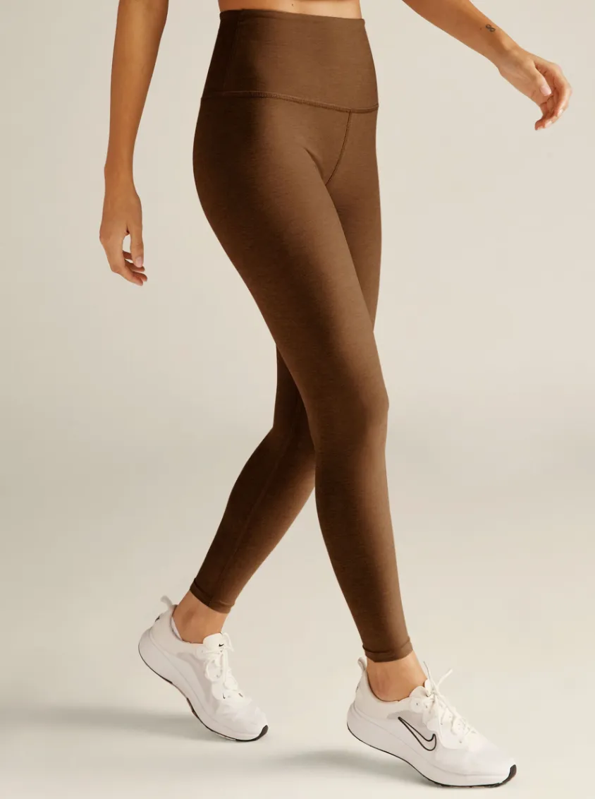 Beyond Yoga HW Midi Legging- Bold Mocha