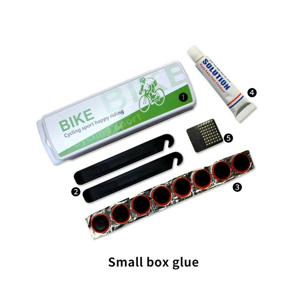 Bicycle Tire Repair Kits Tools Cycling Inner Tube Patching Tyre Filler Glue Free Cold Patch Sealant Fix Portable Tirekit