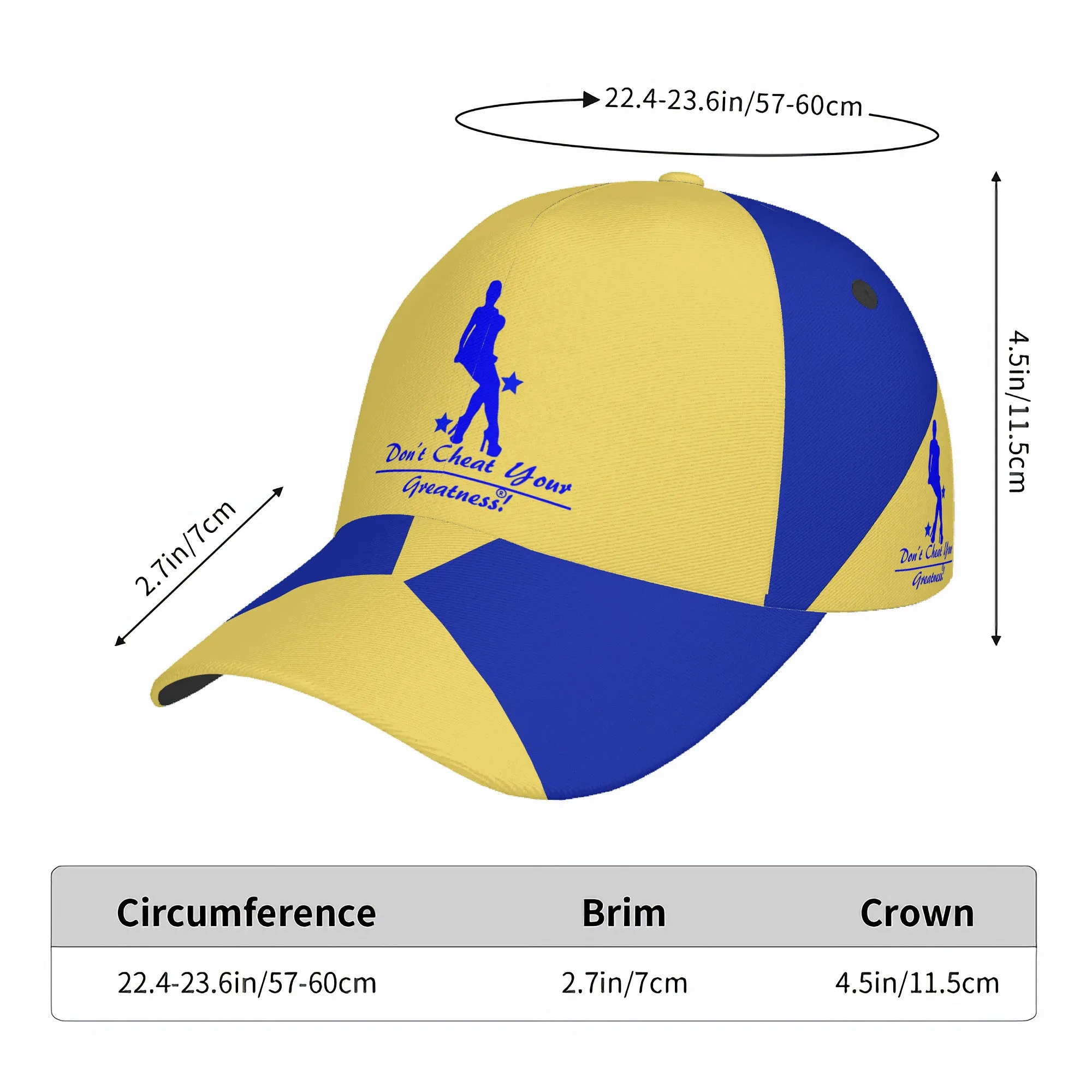 D9 Collection Curved Brim Baseball Cap (AOP)