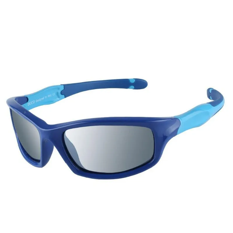 DUCO Kids Sports Style Polarized Sunglasses Flexible Frame For Boys and Girls K006