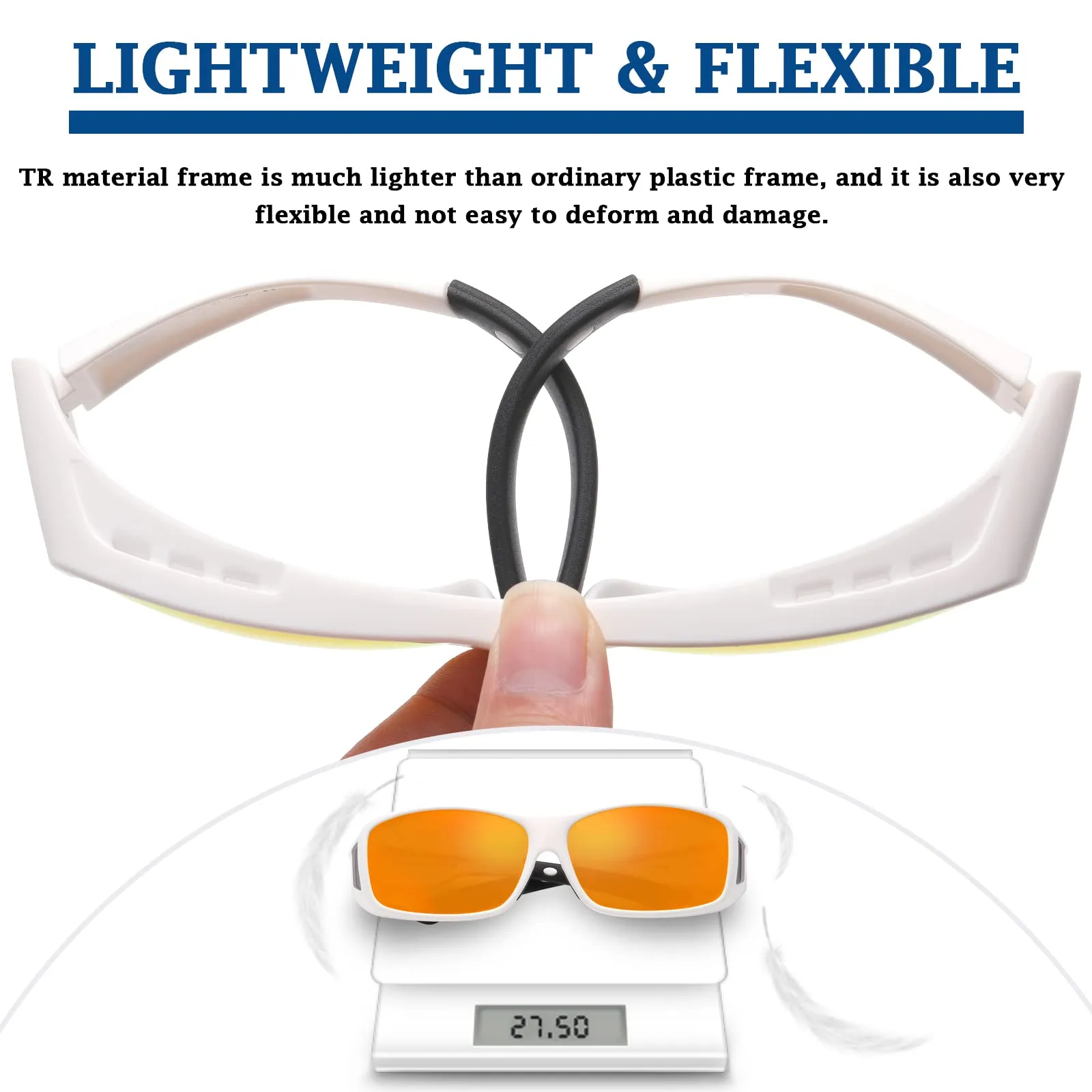 DUCO Men's Wraparound Fitover Polarizd Wear Over Sunglasses 8953