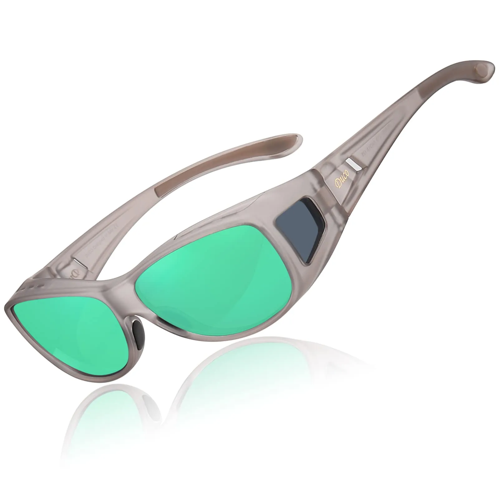 DUCO Men's Wraparound Fitover Polarizd Wear Over Sunglasses 8953