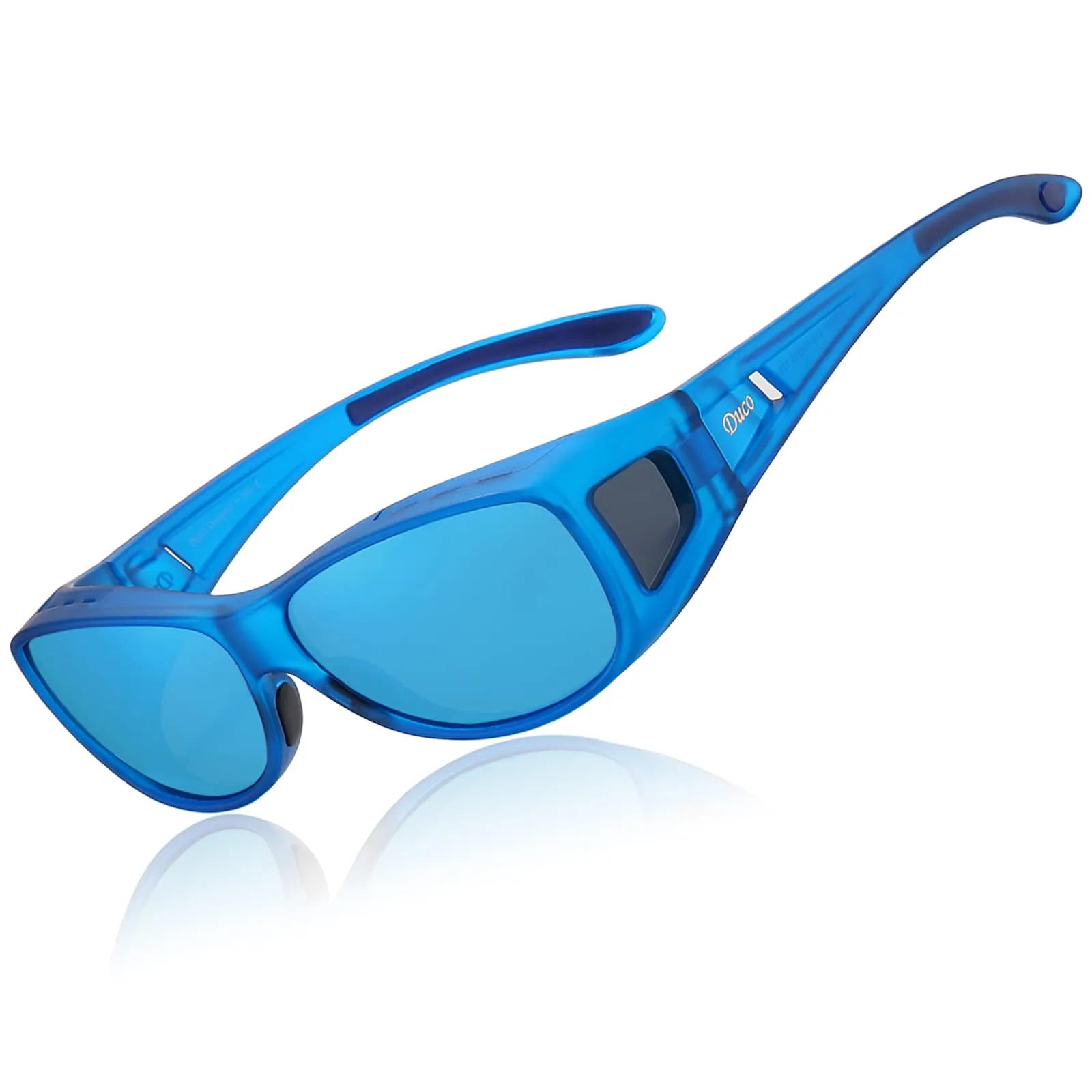 DUCO Men's Wraparound Fitover Polarizd Wear Over Sunglasses 8953