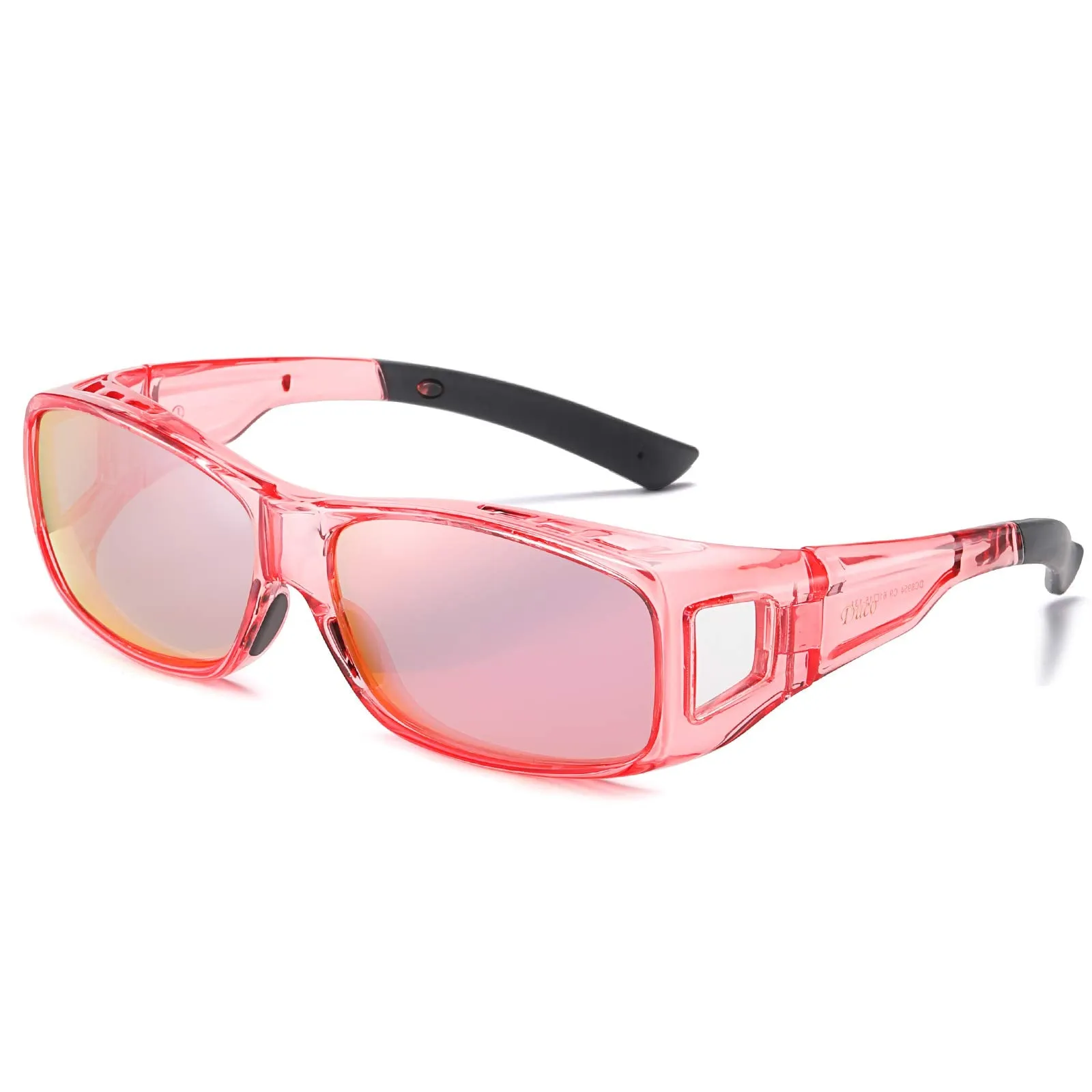 DUCO Men's Wraparound Fitover Polarizd Wear Over Sunglasses 8953