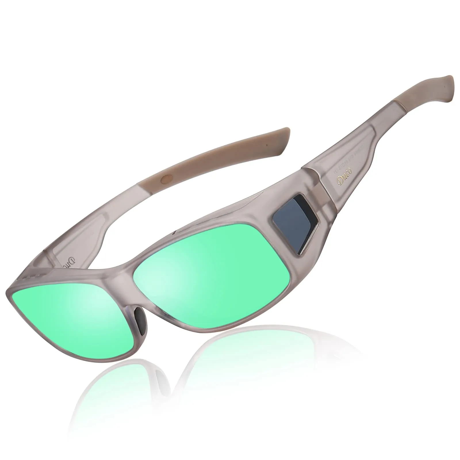 DUCO Men's Wraparound Fitover Polarizd Wear Over Sunglasses 8953