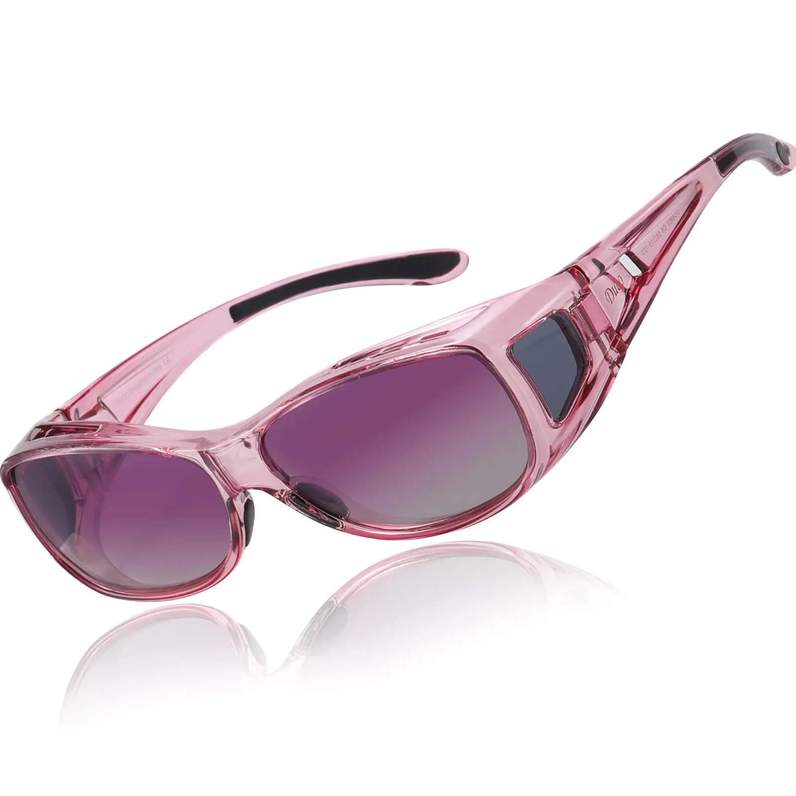 DUCO Men's Wraparound Fitover Polarizd Wear Over Sunglasses 8953