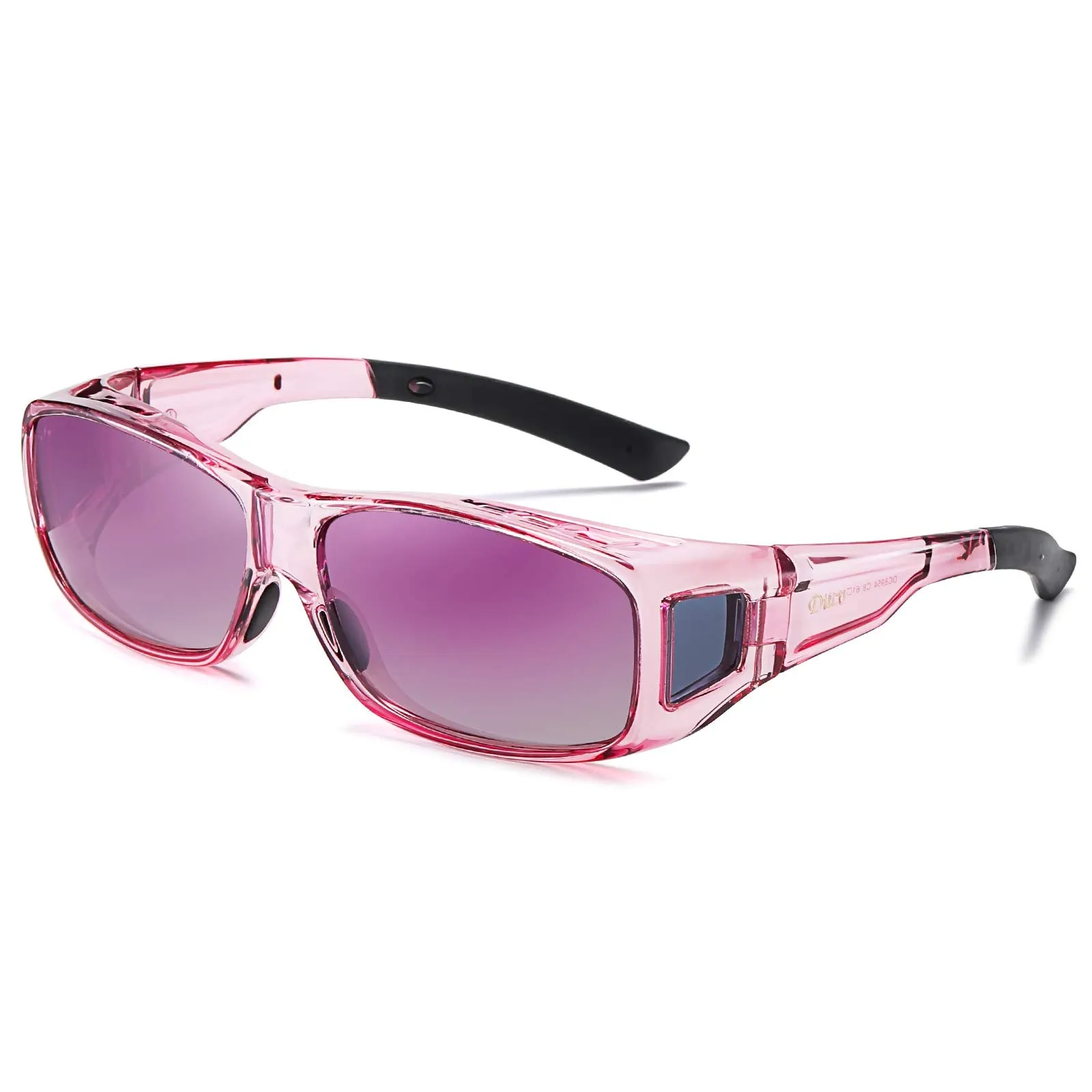 DUCO Men's Wraparound Fitover Polarizd Wear Over Sunglasses 8953