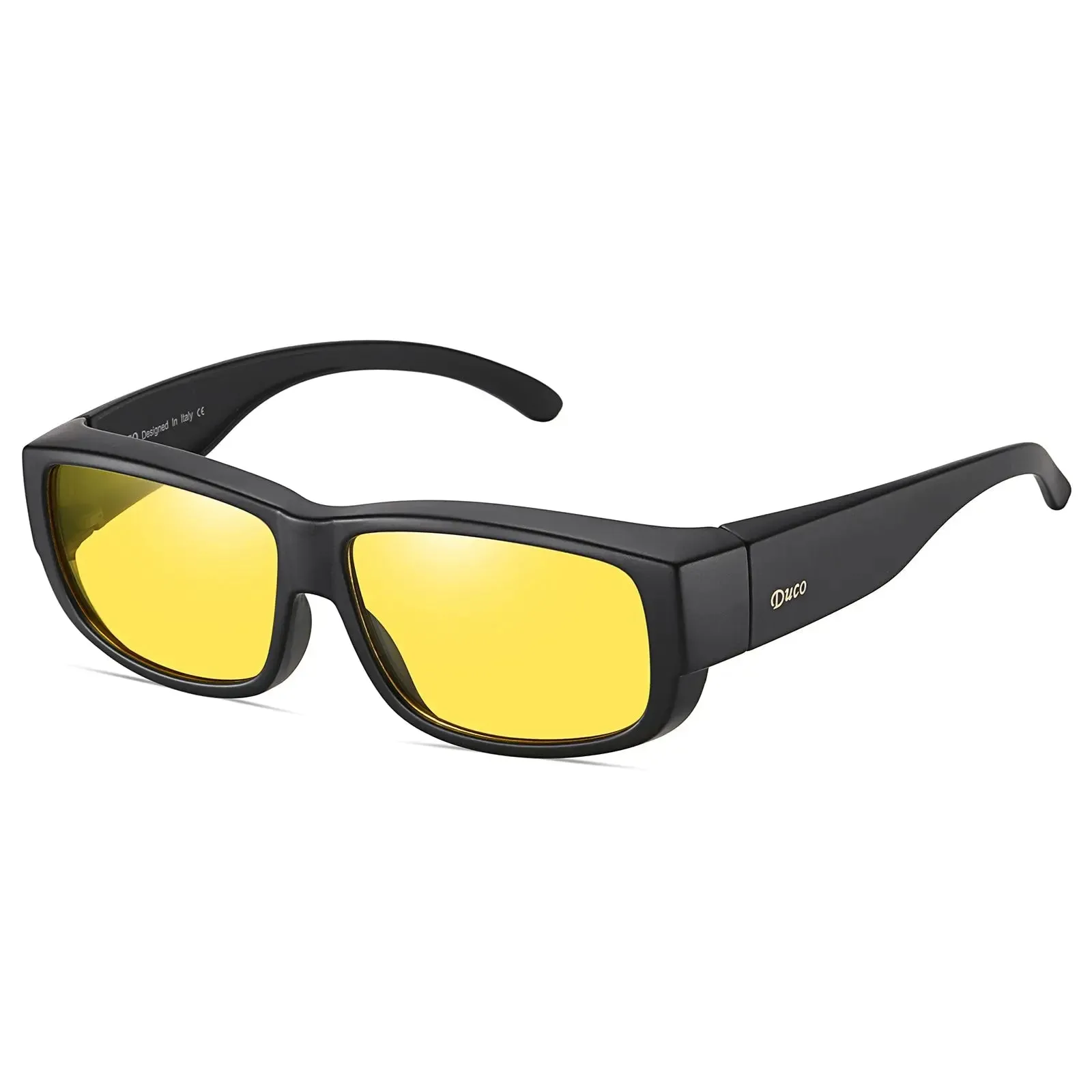 DUCO Unisex Wear Over Prescription Glasses Rx Glasses Polarized Sunglasses DC8956