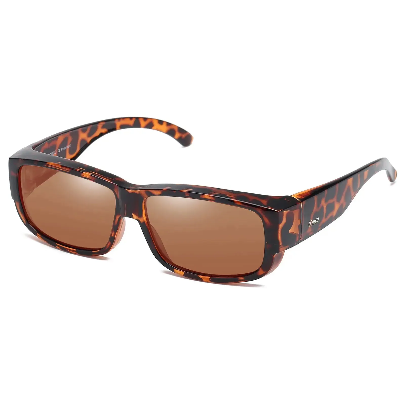 DUCO Unisex Wear Over Prescription Glasses Rx Glasses Polarized Sunglasses DC8956