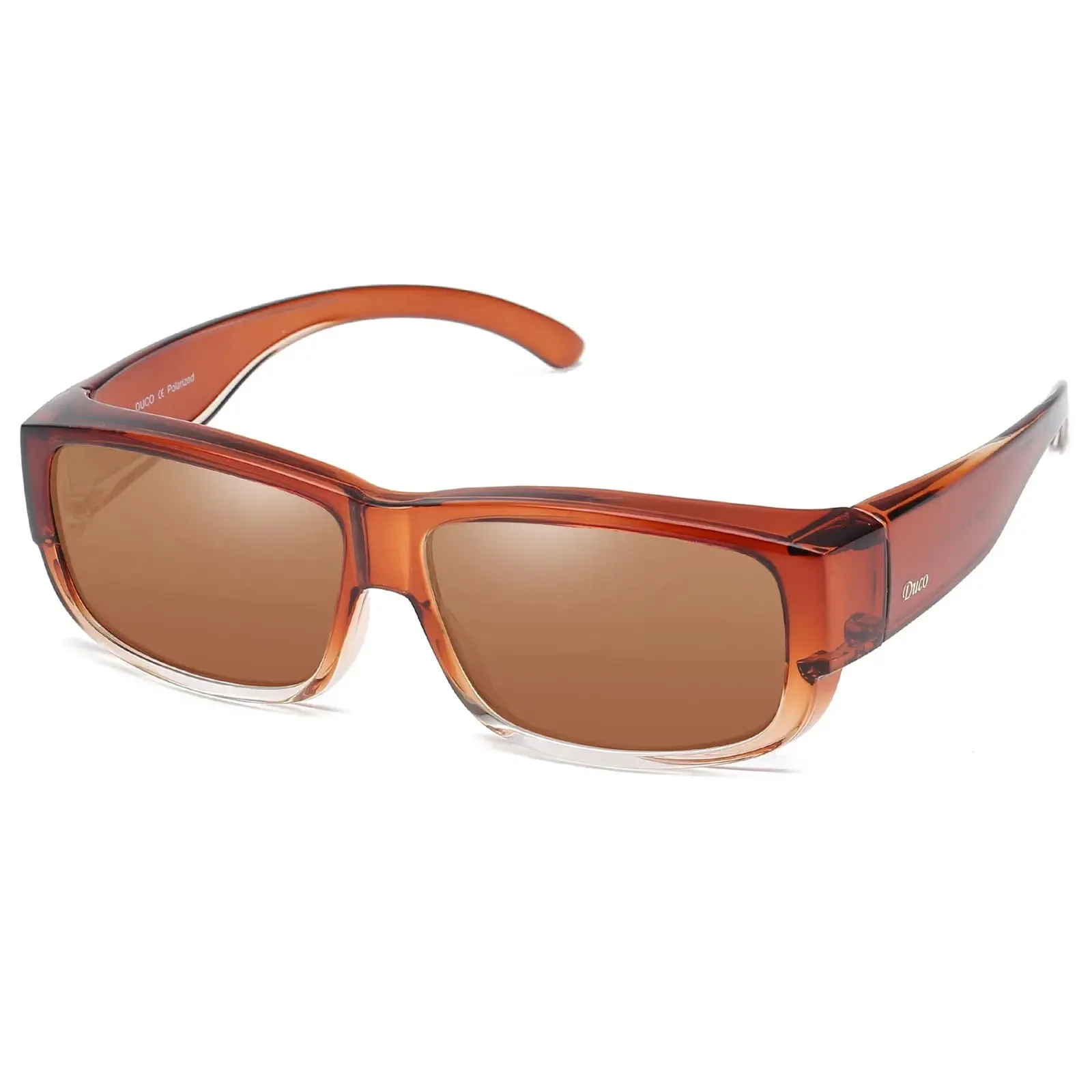 DUCO Unisex Wear Over Prescription Glasses Rx Glasses Polarized Sunglasses DC8956