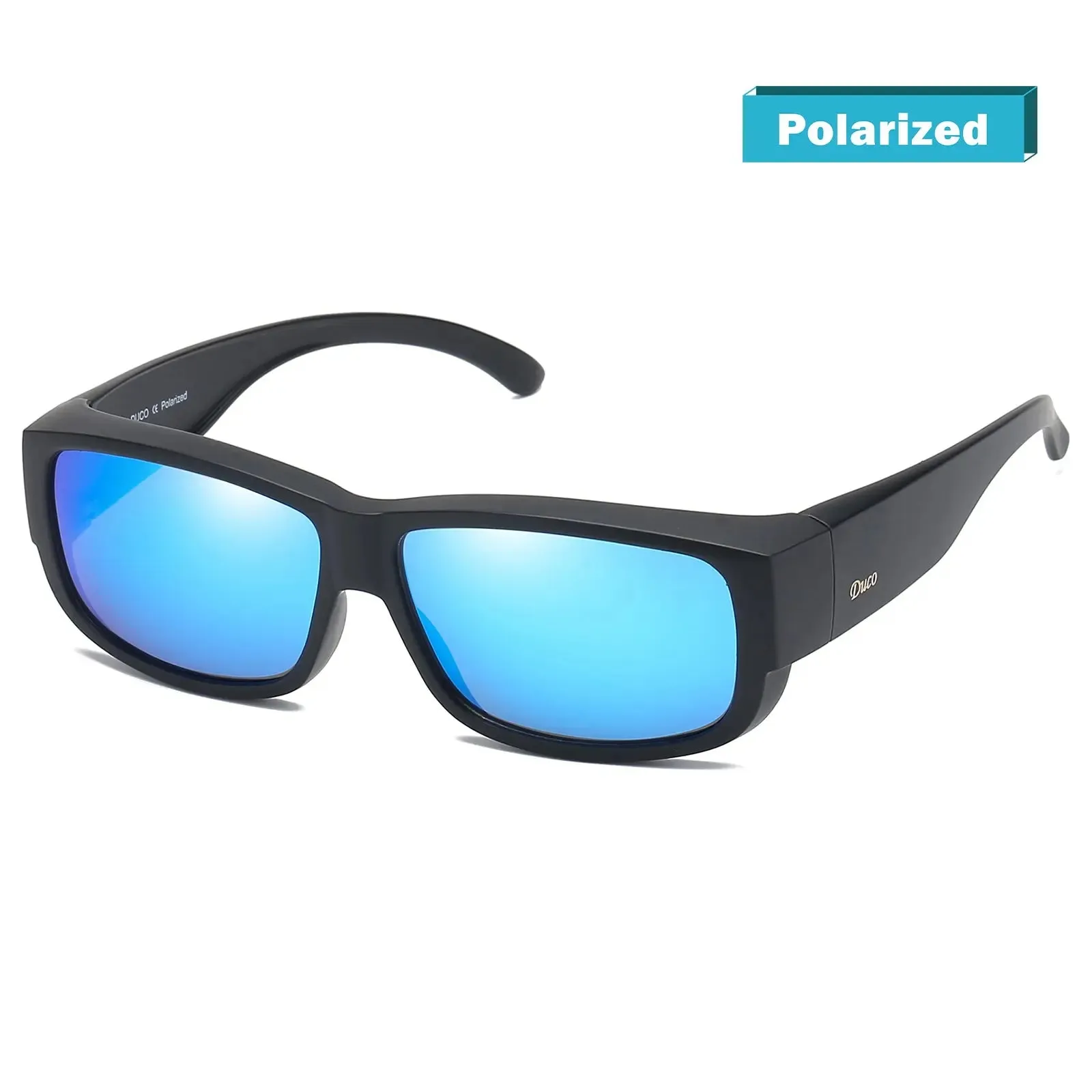 DUCO Unisex Wear Over Prescription Glasses Rx Glasses Polarized Sunglasses DC8956