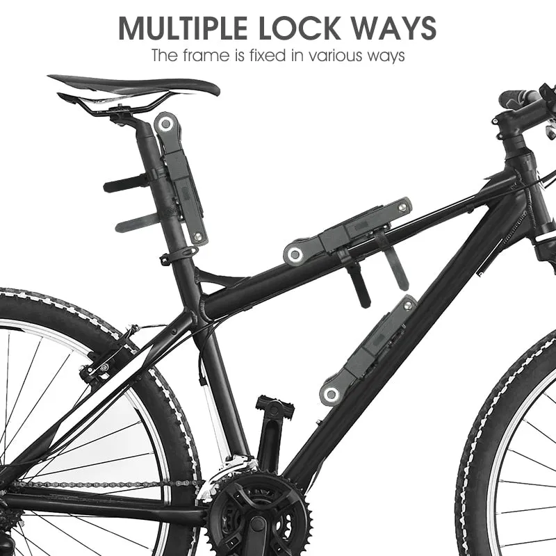 Foldable Bicycle Password Lock Strongest Anti Theft Heavy Duty Lock MTB Road Bike Motorcycle Electric Bike Lock