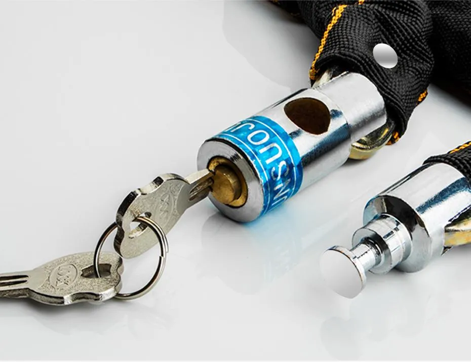 Foldable Bike Chain Cable Metal Lock