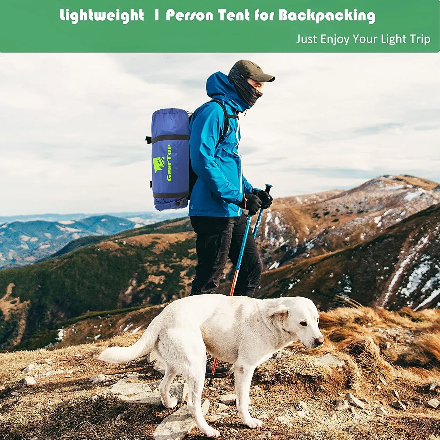GeerTop Topwind 1 | 1 Person 3 Season Backpacking Tent
