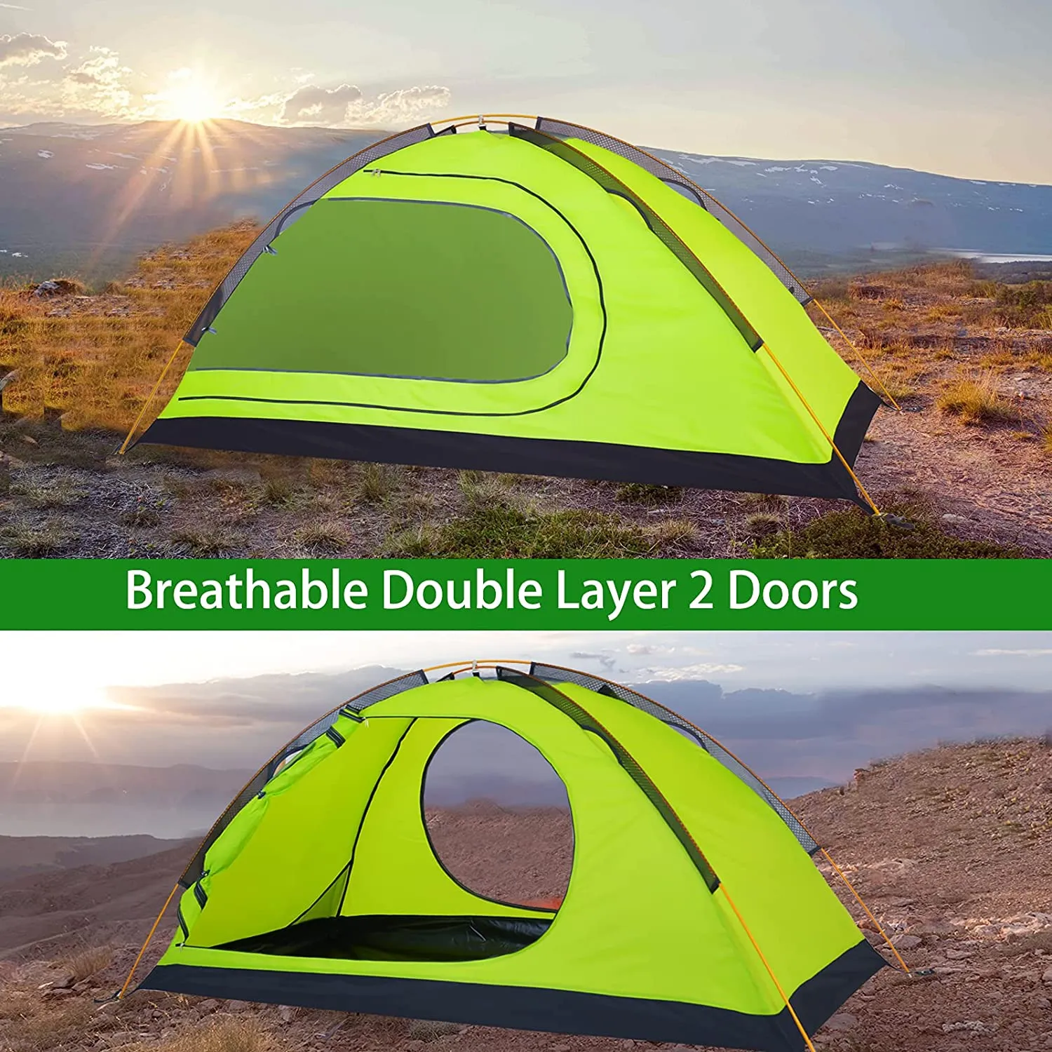 GeerTop Topwind 1 | 1 Person 3 Season Backpacking Tent