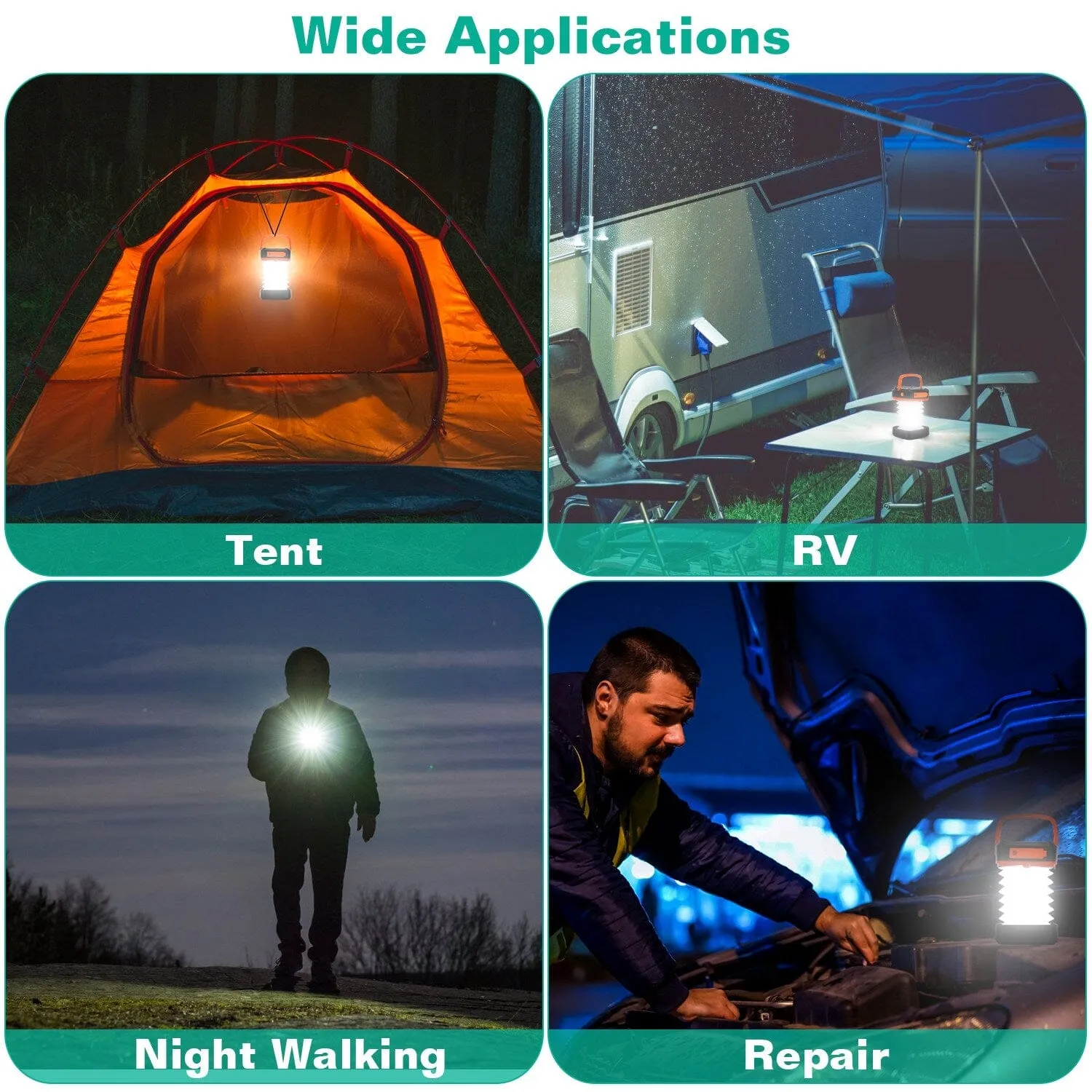 LED Collapsible Solar Camping Lantern