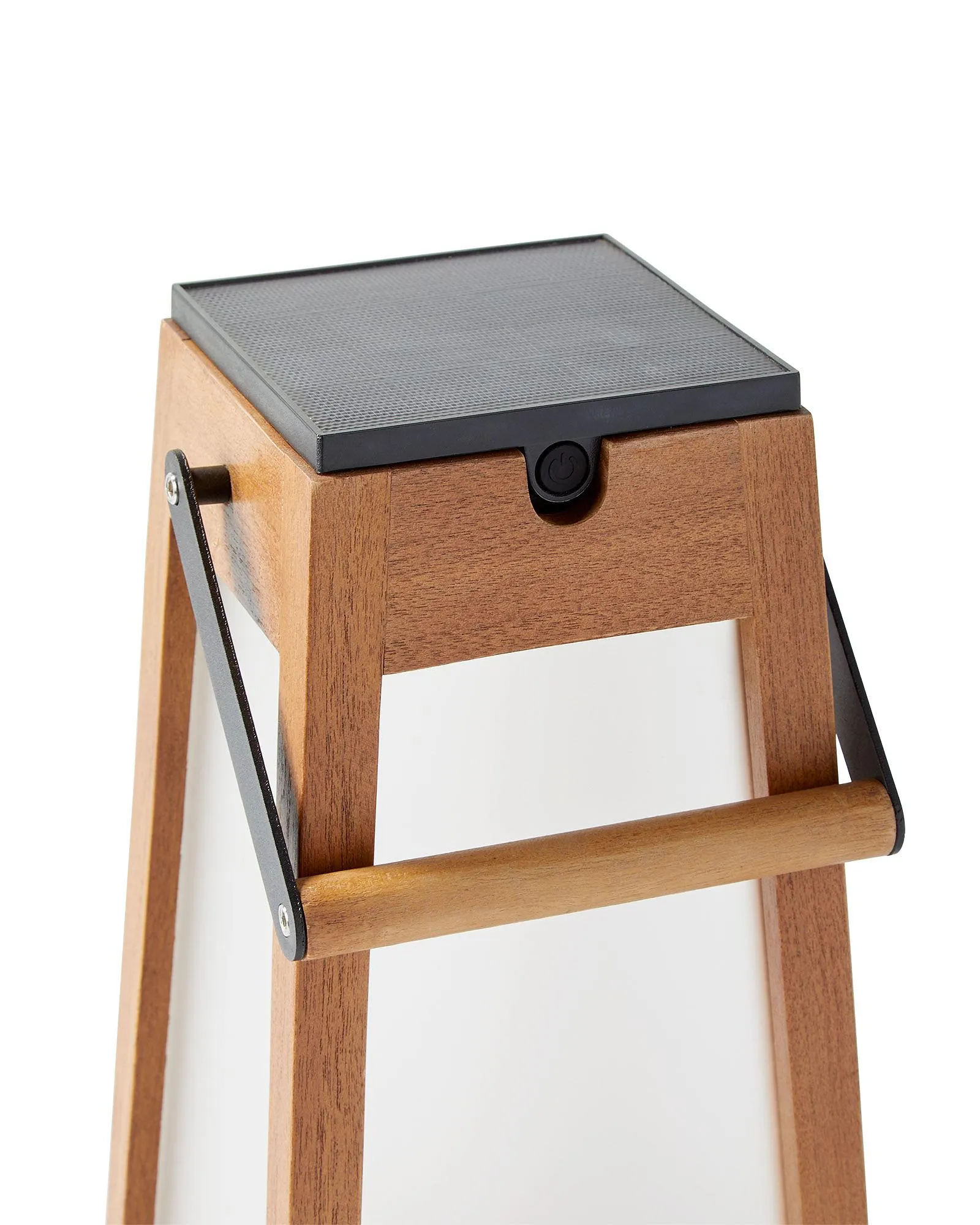 Les Jardins Roam Solar Lantern Teak/Frosted