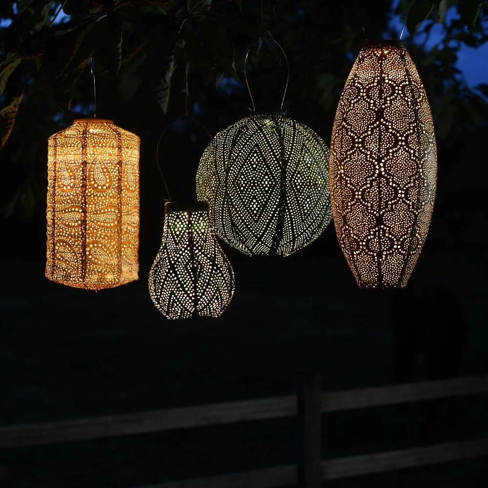 Lumiz Outdoor LED Solar Lantern - Round 30cm