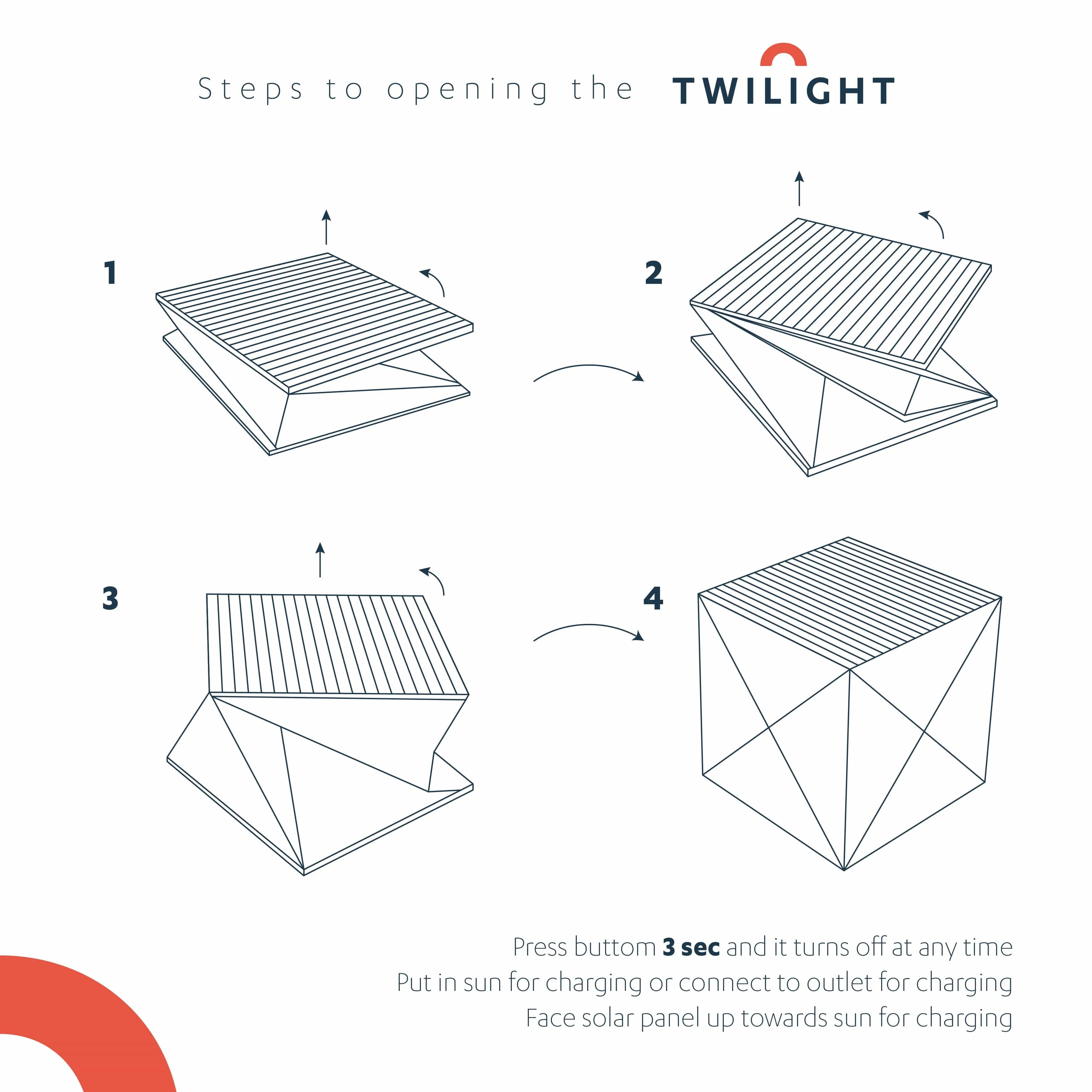 Mini Collapsible Solar-Powered Lantern