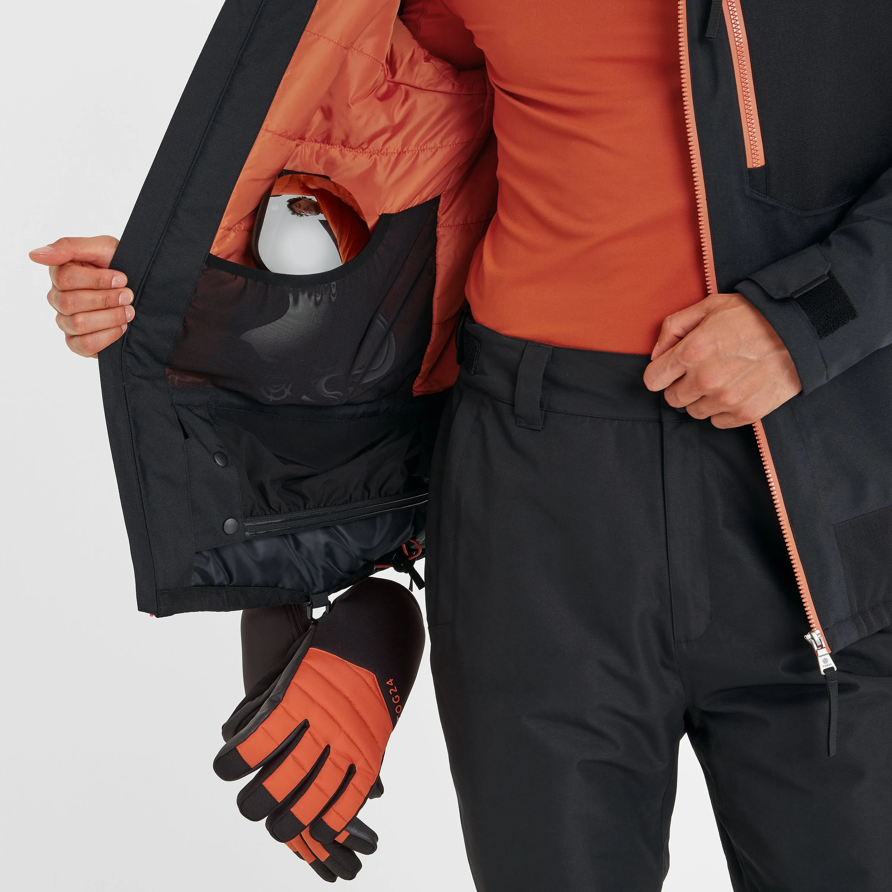 Nitehawk Mens Ski Jacket - Black