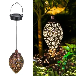 Tomshine Solar Lantern LED Moroccan Garden Lights Metal Lamp Waterproof