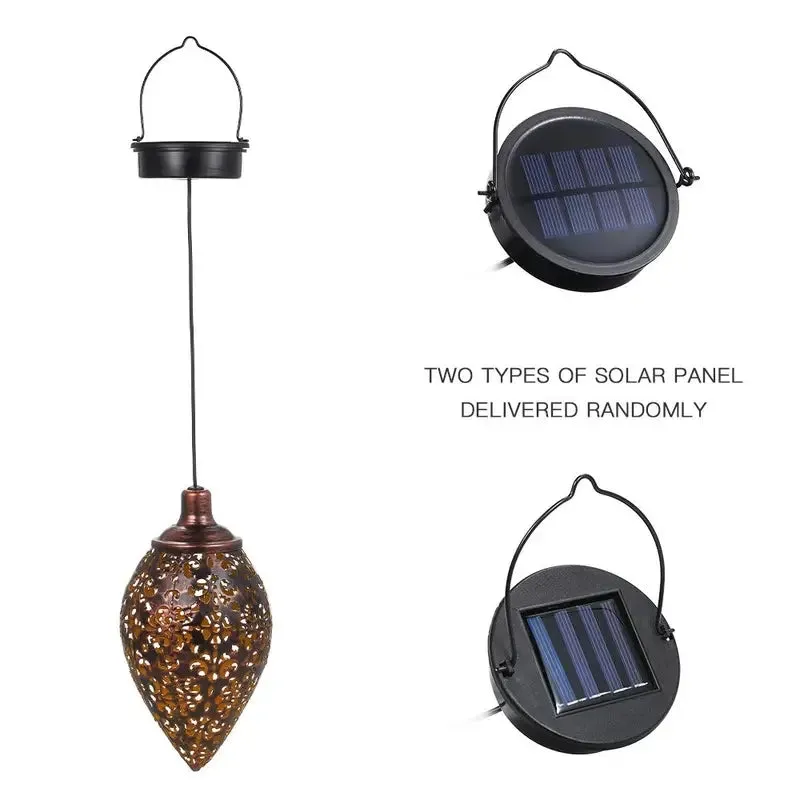 Tomshine Solar Lantern LED Moroccan Garden Lights Metal Lamp Waterproof