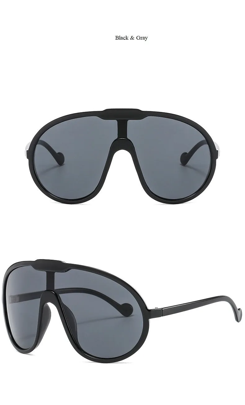 Vintage Round Plastic Frame Sunglasses