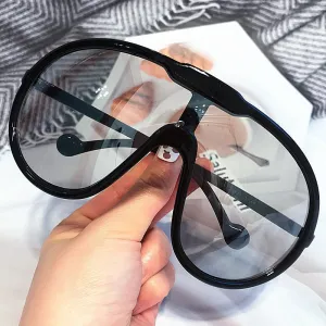 Vintage Round Plastic Frame Sunglasses