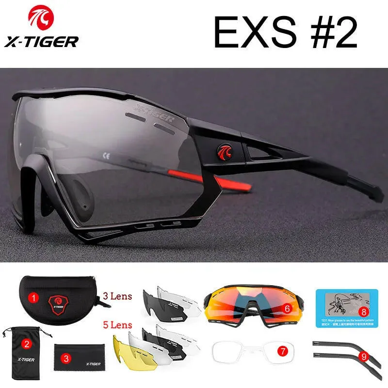 X-TIGER Photochromic Cycling Sunglasses Outdoor Hiking Fishing Sports Glasses Polarized UV400 MTB Racing Road Man Cycling Goggle